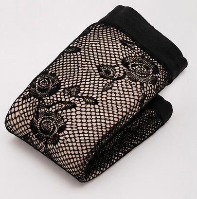 DMORA Floral Fishnet Fashion Tights – Elegant Free Size Stockings