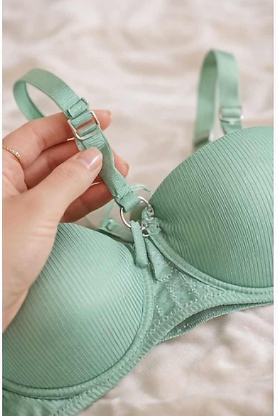DMORA Ribbed Sculpt Padded Bra