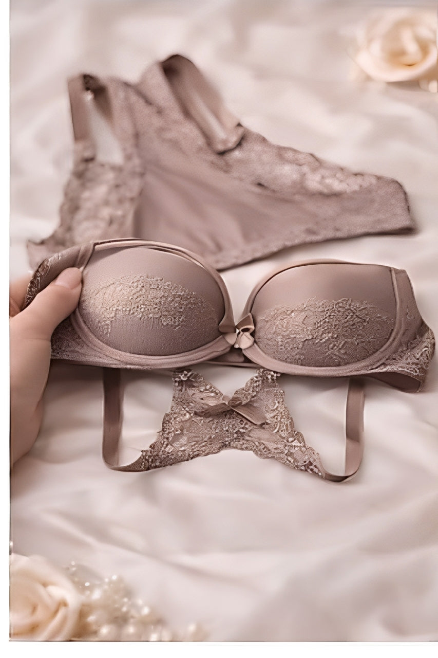DMORA Butterfly Lace 2-Piece Lingerie Set
