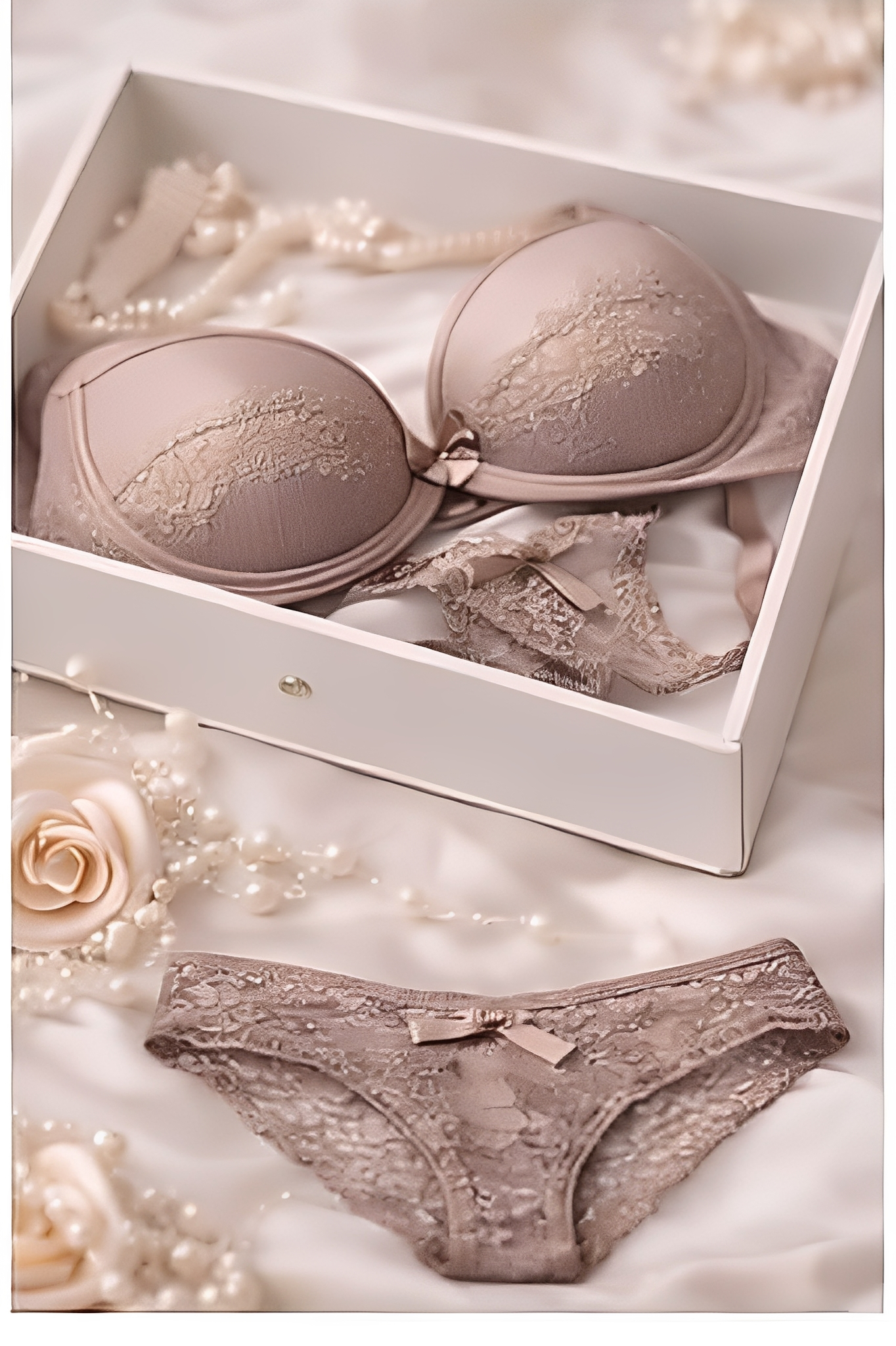 DMORA Butterfly Lace 2-Piece Lingerie Set