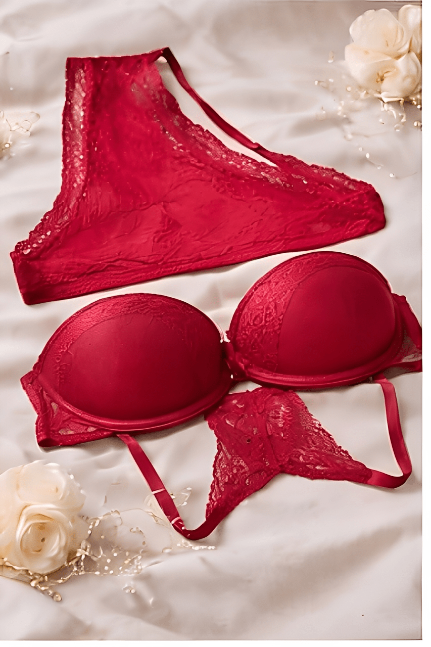 DMORA Butterfly Lace 2-Piece Lingerie Set - My Store 5