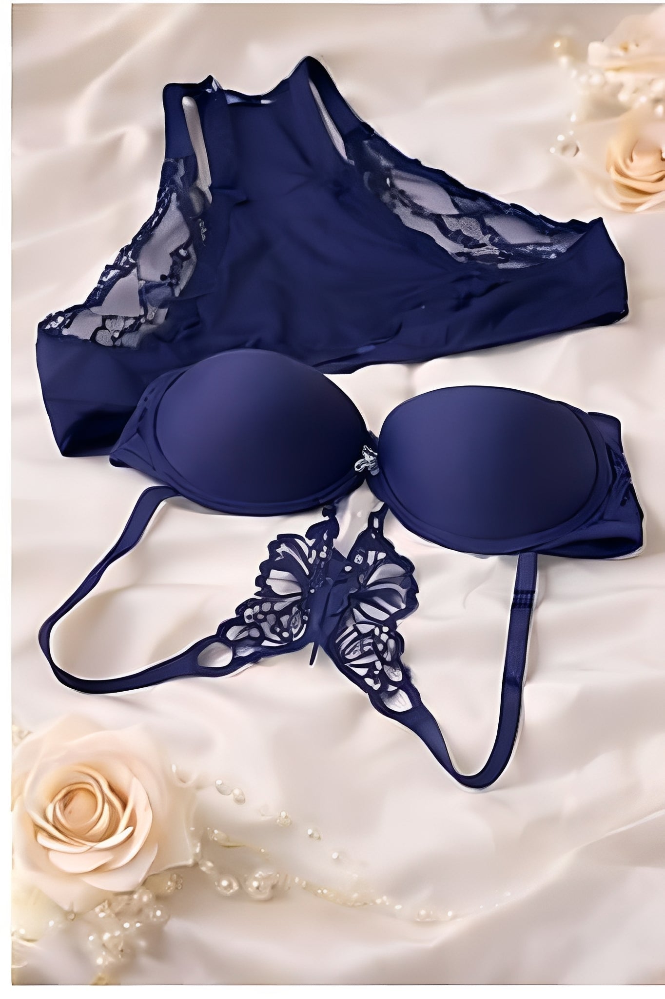 DMORA Butterfly Lace 2-Piece Lingerie Set - My Store 5