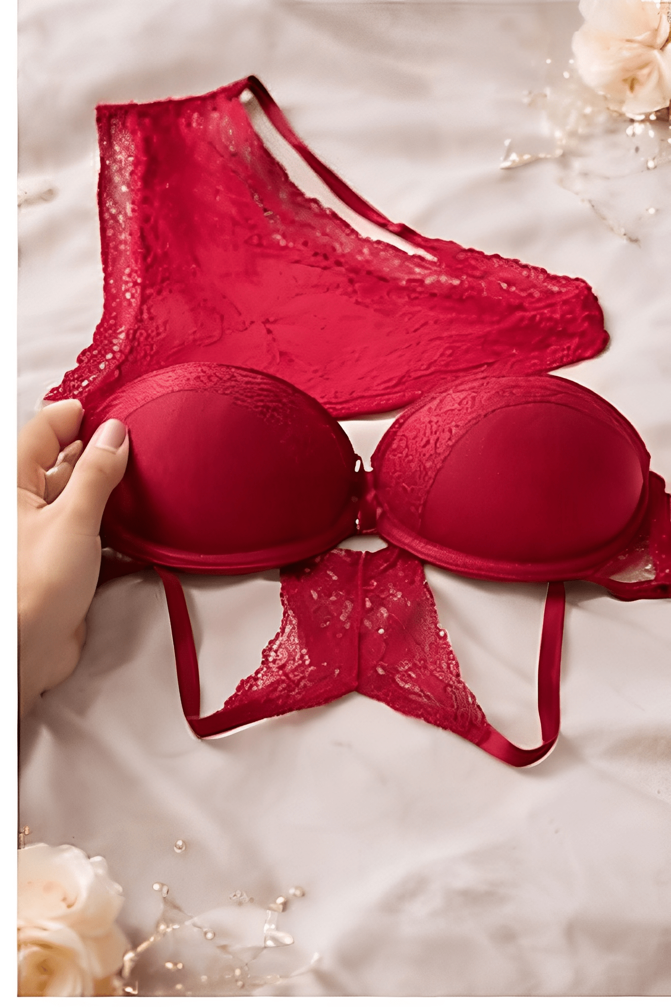 DMORA Butterfly Lace 2-Piece Lingerie Set - My Store 5