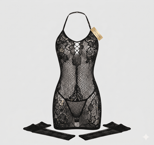 DMORA Diamond Net Bodysuit 3 - My Store 5