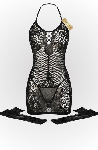 DMORA Diamond Net Bodysuit 3 - My Store 5
