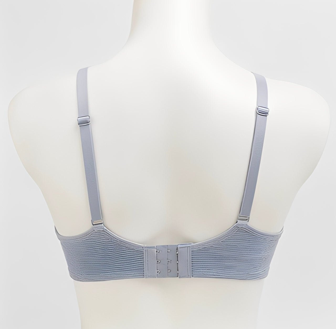 DMORA Double The Style Value Pack of 2 Bras – Soft Pink & Dove Gray Ribbed comfort - My Store 5