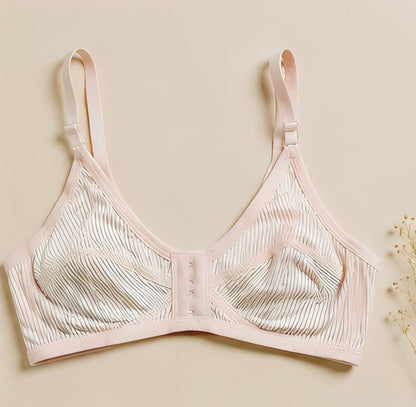 DMORA Double The Style Value Pack of 2 Bras – Soft Pink & Dove Gray Ribbed comfort - My Store 5