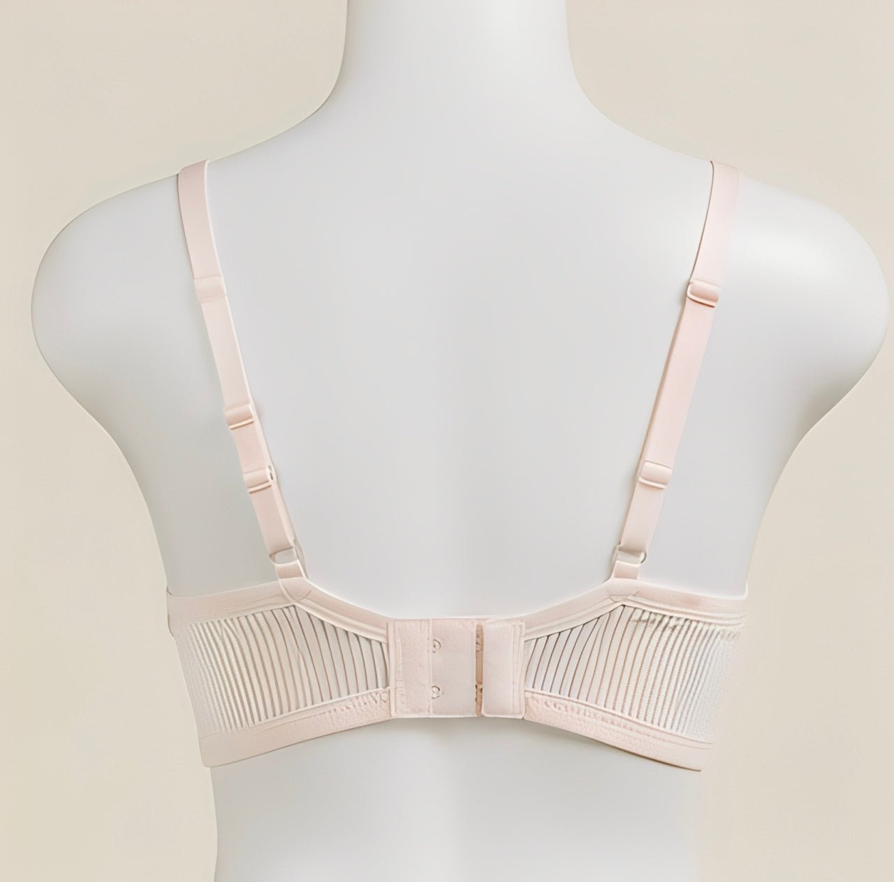 DMORA Double The Style Value Pack of 2 Bras – Soft Pink & Dove Gray Ribbed comfort - My Store 5