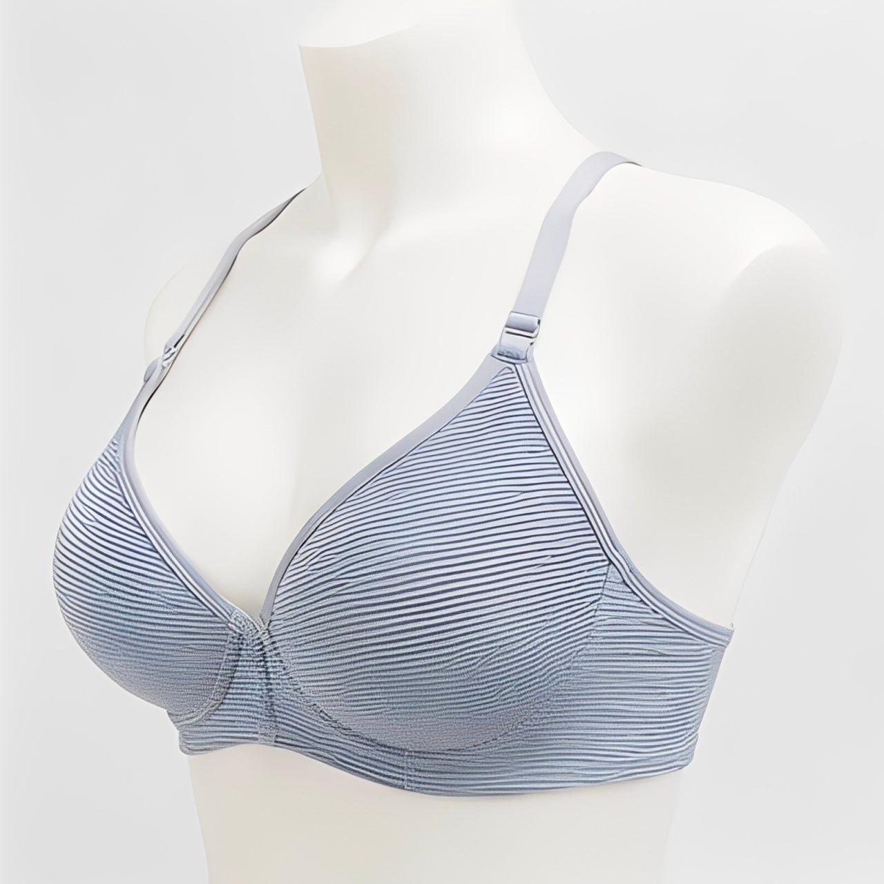 DMORA Double The Style Value Pack of 2 Bras – Soft Pink & Dove Gray Ribbed comfort - My Store 5
