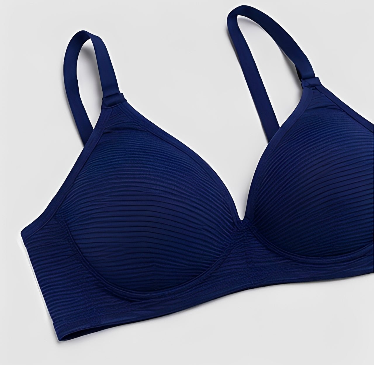 DMORA Double The Style Value Pack of 2 Bras – Wine & Navy Blue Ribbed Comfort Bra - My Store 5