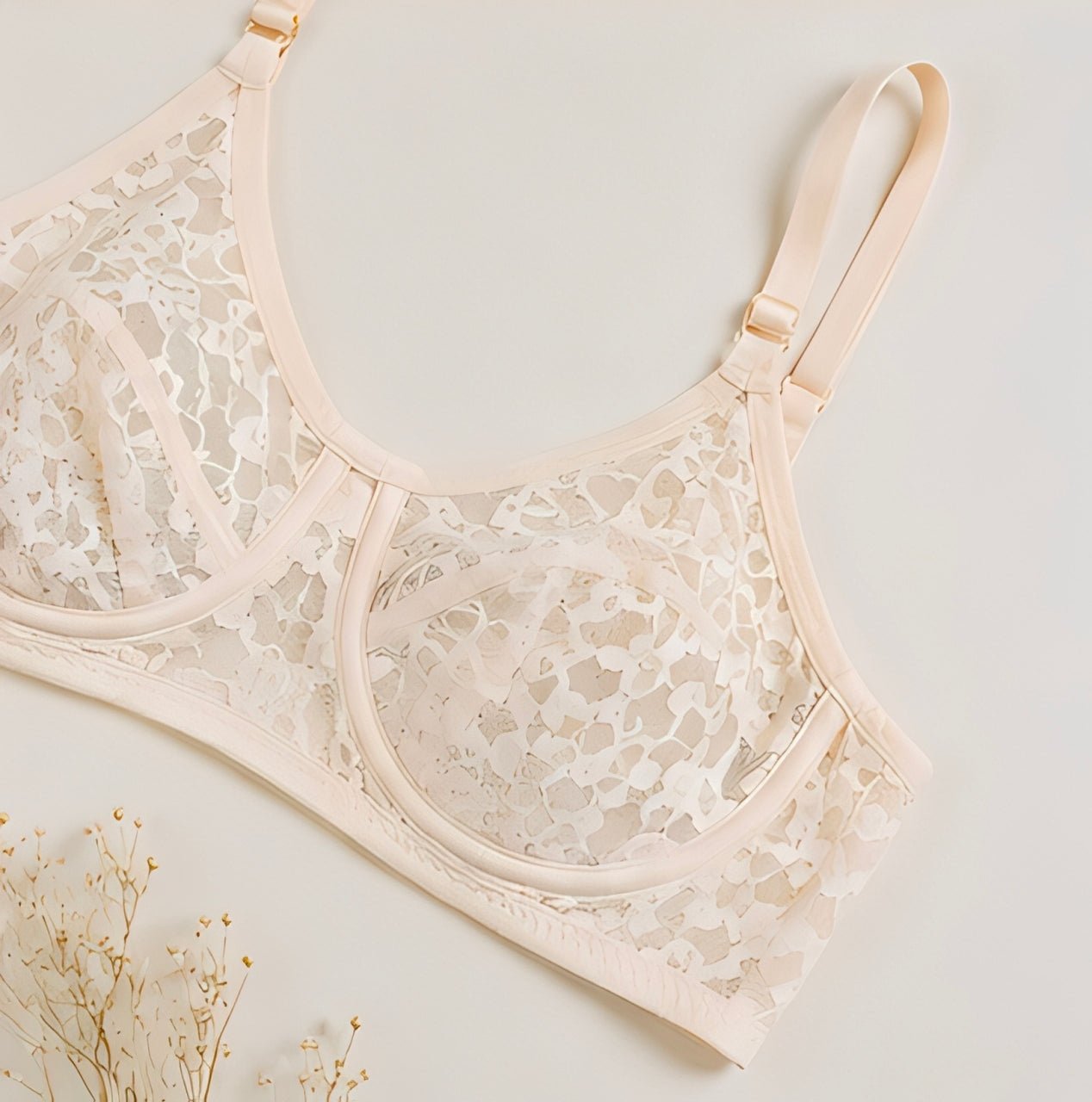 DMORA Fancy Net Lace Bra Value Pack of 2 – Premium Breathable Lace Bras - My Store 5