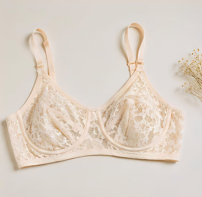 DMORA Floral Lace Comfort Bra - My Store 5