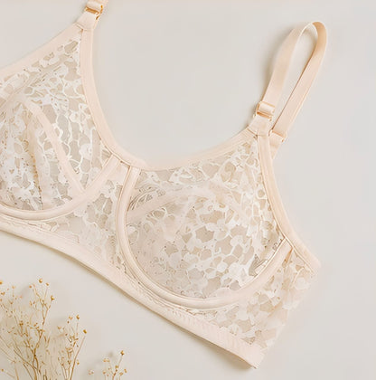 DMORA Floral Lace Comfort Bra - My Store 5