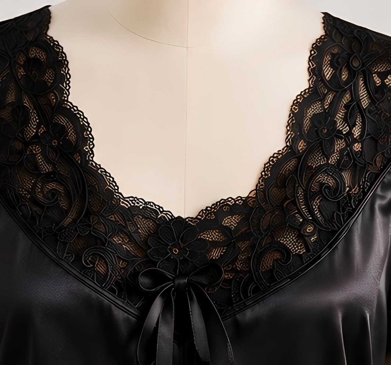 DMORA Luxe Satin Nighty Robe Set - My Store 5
