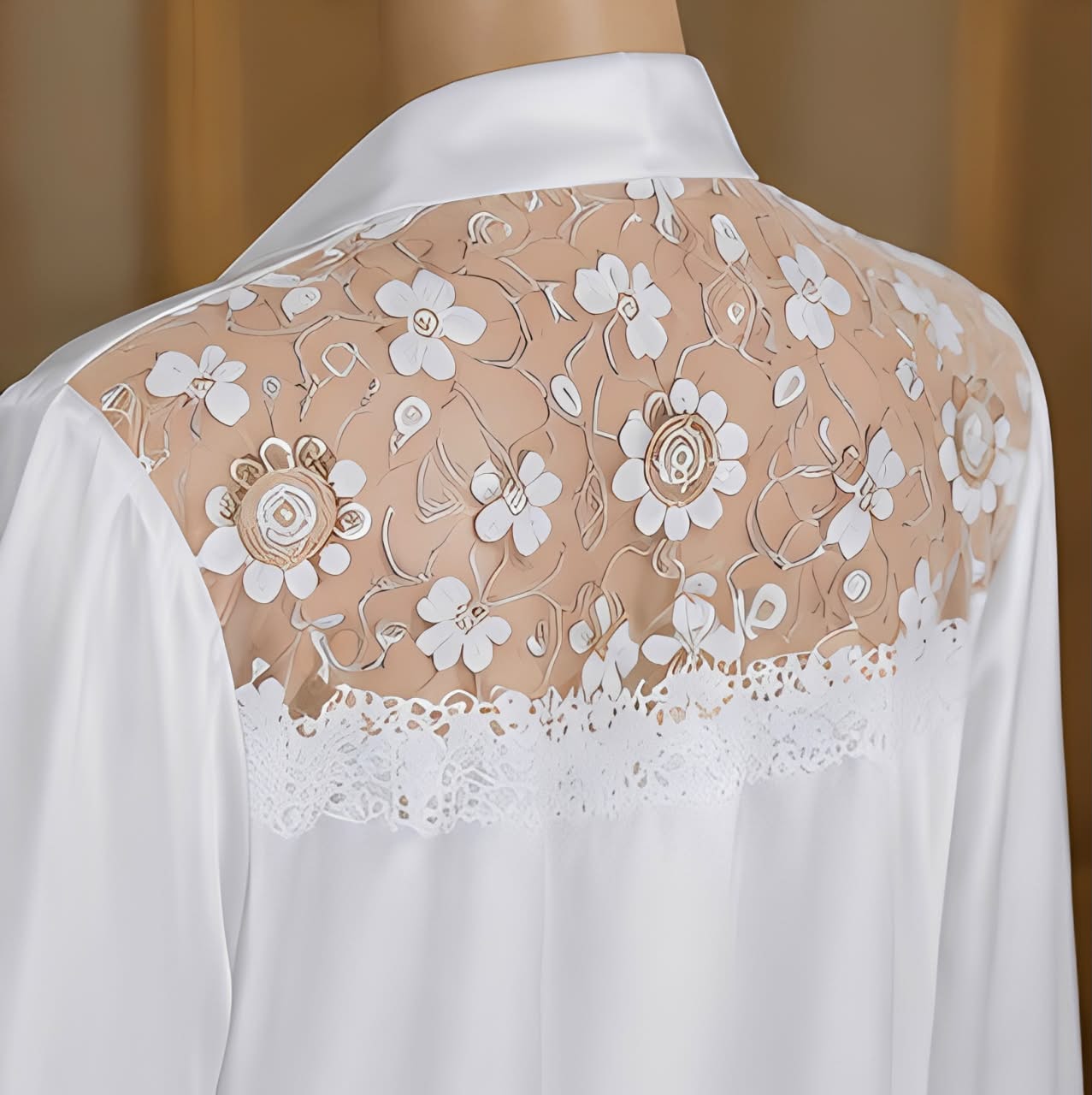DMORA Royal Satin Lace Nightwear Set - My Store 5