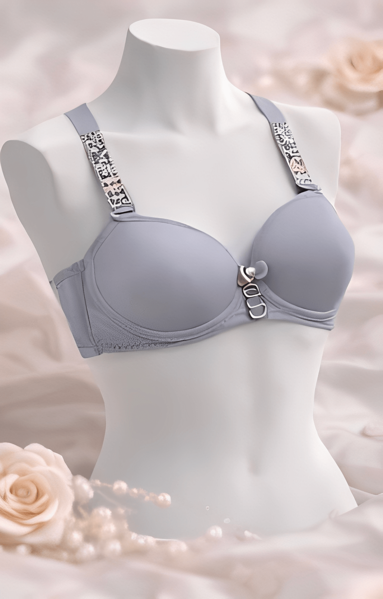 DMORA Signature Strap Padded Bra - My Store 5