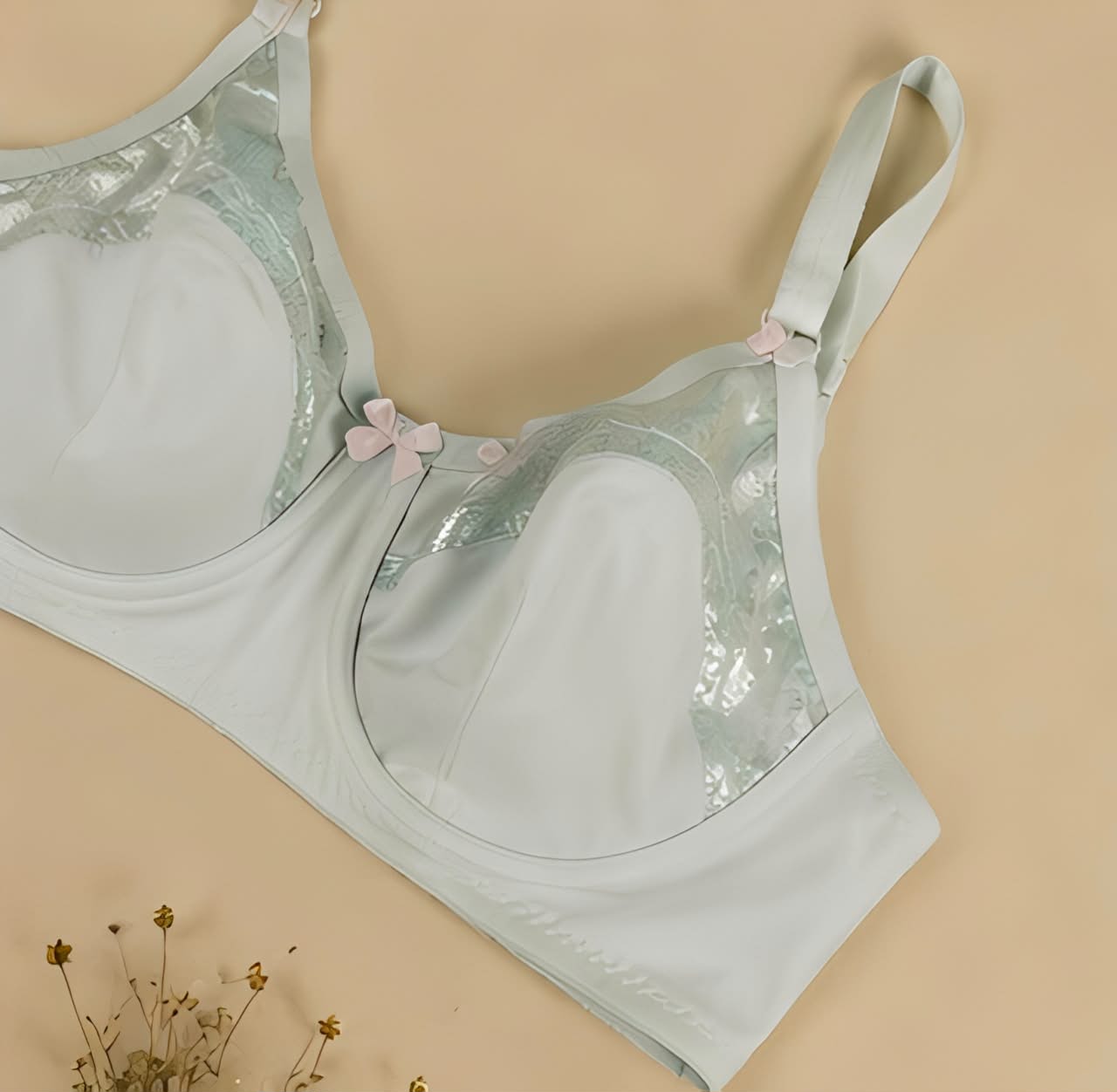 DMORA Soft Lace Triangle Bra - My Store 5