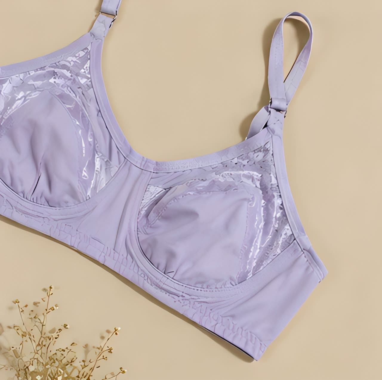 DMORA Soft Lace Triangle Bra - My Store 5