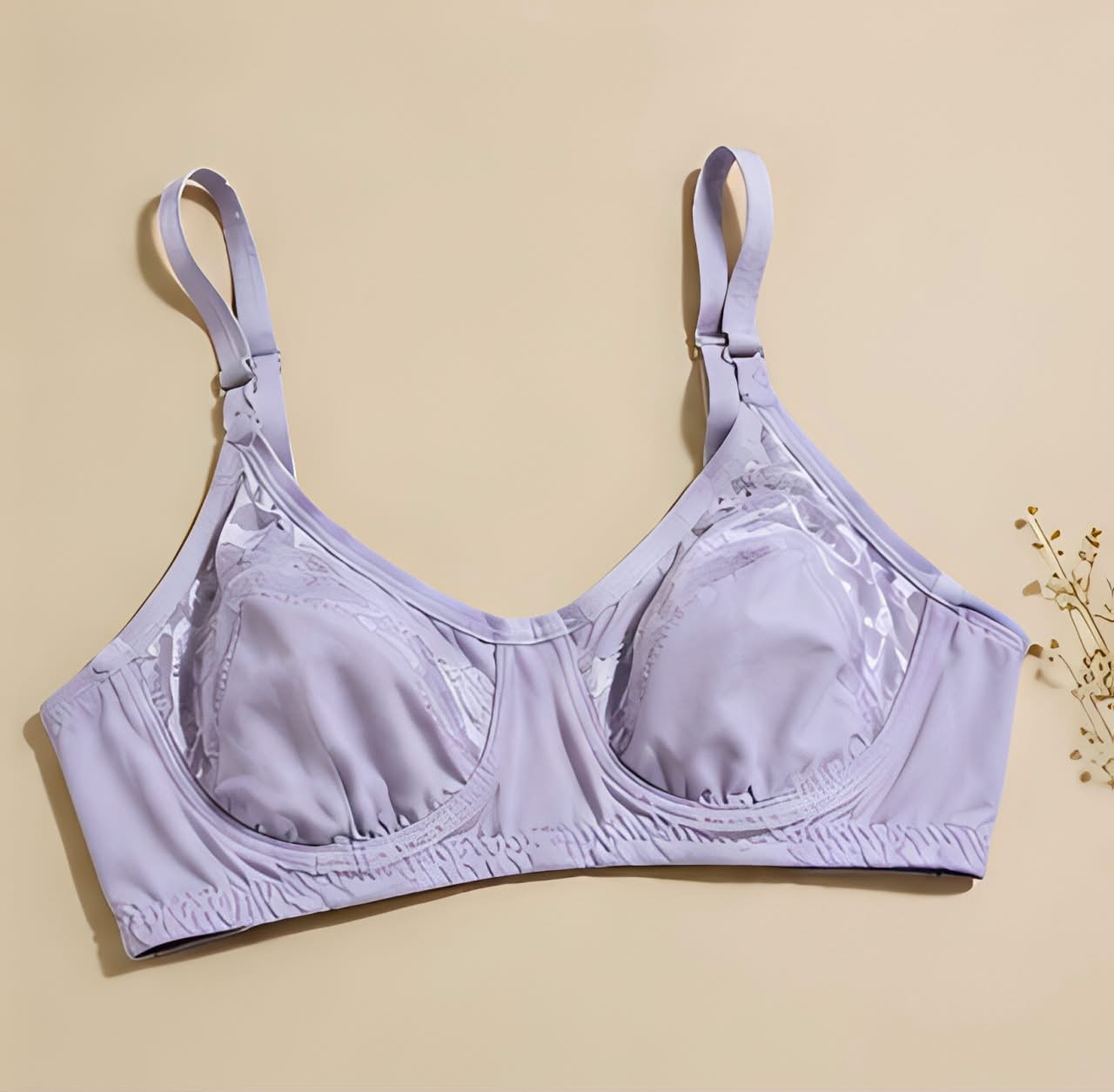 DMORA Soft Lace Triangle Bra - My Store 5
