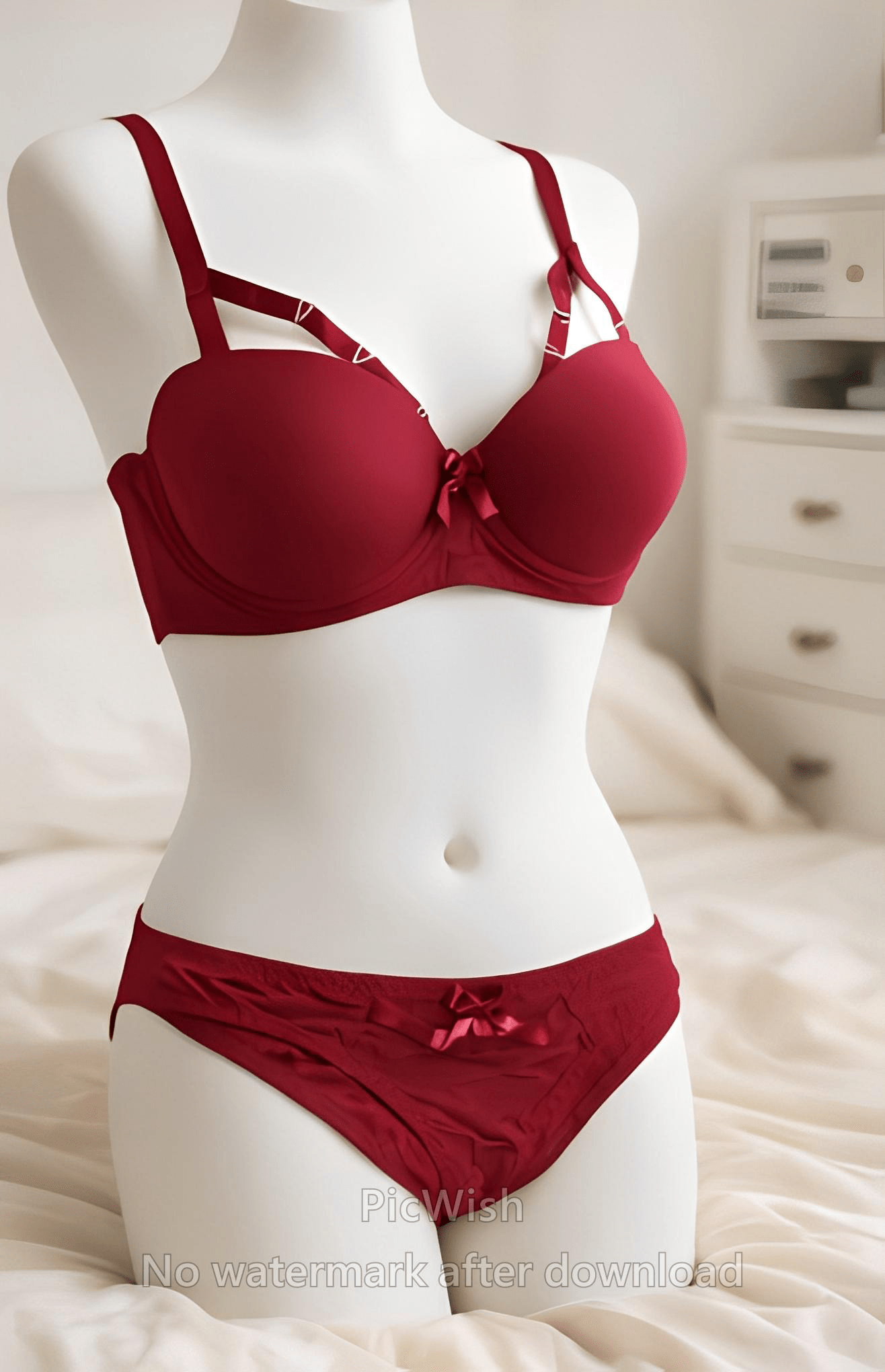 DMORA Soft Padded Bra & Panty Set - My Store 5