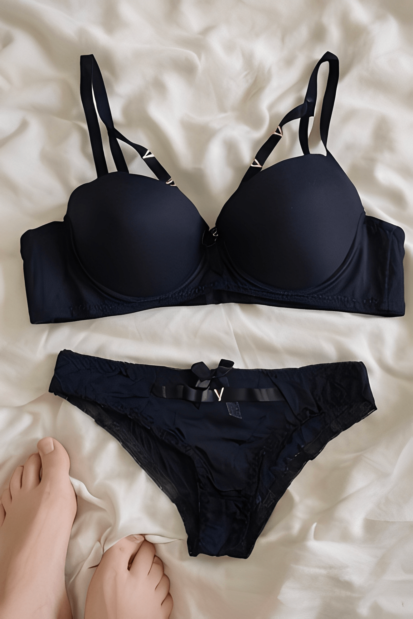 DMORA Soft Padded Bra & Panty Set - My Store 5